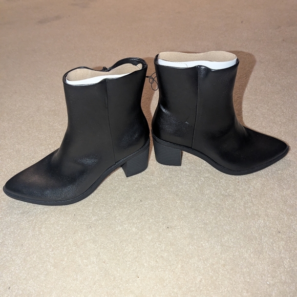 Nwt Universal Thread Women's Black Gayle Western Ankle Boots 9 1/2 - Picture 6 of 8